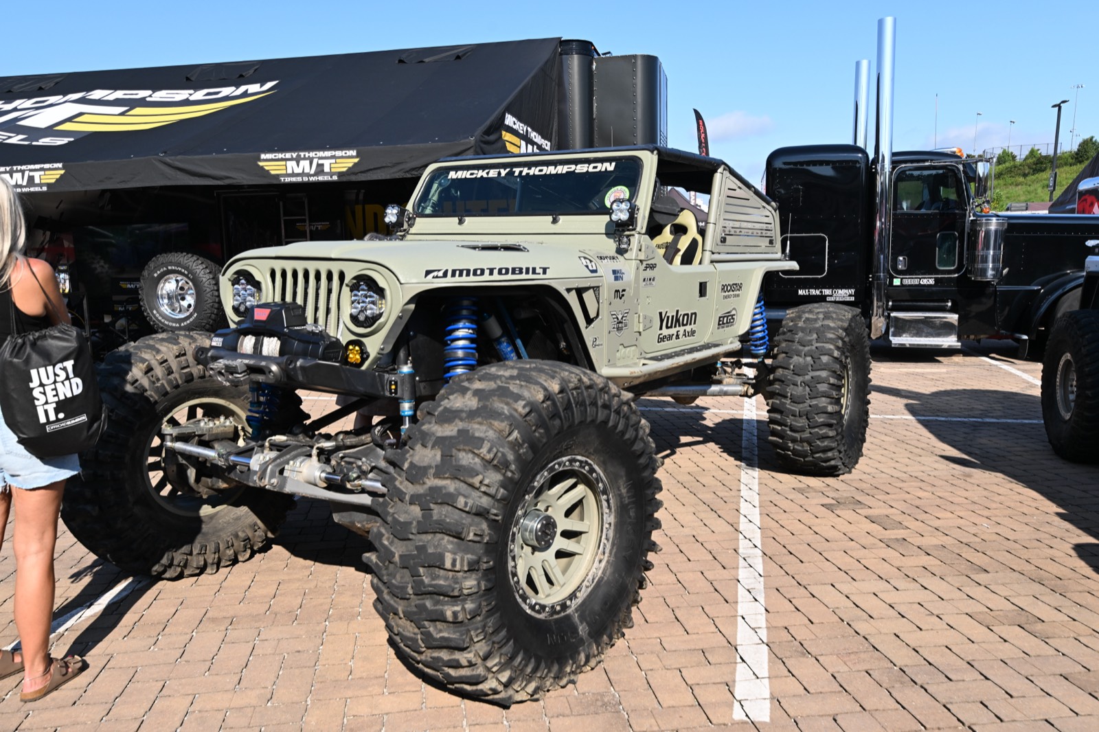 Rock crawler on display at the expo
